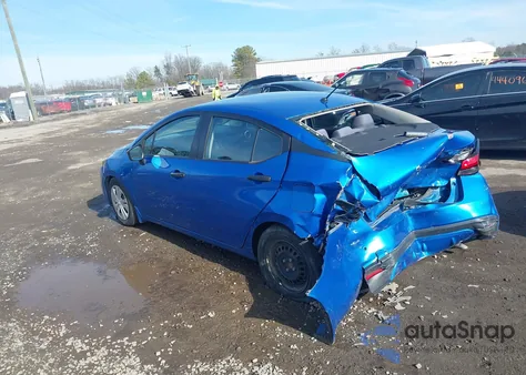 2020 Nissan Versa S Xtronic Cvt z USA, uszkodzony, nr VIN 3N1CN8DV1LL862172